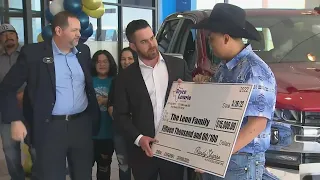 Texas teen gets new truck, $15K after tornado flipped it in viral video