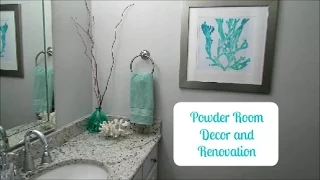 Powder Room Decor and Renovation | Before and After
