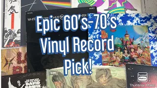 Epic 1960’s & 70’s Vinyl Records Score Beatles Sabbath Zeppelin Velvet Underground Stones Floyd Rare