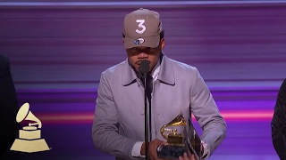 Chance The Rapper Wins Best Rap Album | Acceptance Speech | 59th GRAMMYs