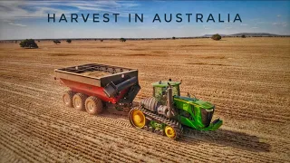 HARVEST IN AUSTRALIA  / Jager Farming / Sunland AG / Perrignon Contracting (4K).