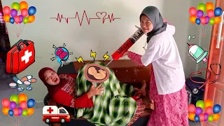 Drama Lucu🤣😂🎈 Ibu Hamil melahirkan di bantu bu bidan baru