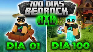 SOBREVIVI 100 DIAS NO MINECRAFT BEDROCK COM RTX - O FILME