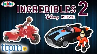 Incredibles 2 Vehicles - Mr Incredible's INCREDIBILE & Elastigirl's Elasticycle | Jakks Pacific
