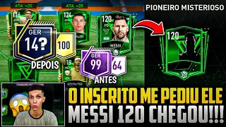 MESSI 120 COMO PEGAR? VEIO GRÁTIS?🇦🇷🔥 TRANSFORMEI A CONTA DO INSCRITO INICIANTE😱 FIFA MOBILE 23