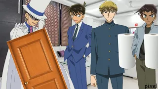 detective conan // kid brought (steal) the door