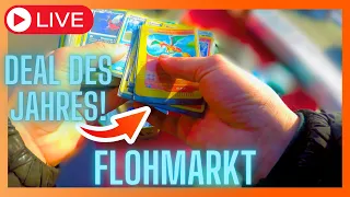 Pokemon Karten Schatz des Jahres gefunden!!!🤯🔥Live Flohmarkt Retro hunting💸