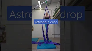 Aerial silks astronaut drop#aerialsilks #aerialsilkstricks #aerial #aerialist #shorts #drop #sports