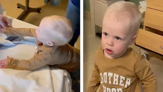 Toddler Is Not Happy About Having A Baby Brother