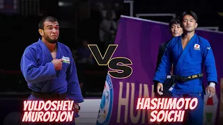 HASHIMOTO SOICHI (JPN)  vs YULDOSHEV MURODJON (UZB) -73Kg -Hungary Masters 2023-柔道