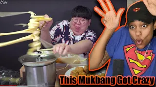 ASMR Mukbang Gone Wrong: Cheese Fondue Chicken (REACTION)