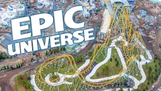 Universal Orlando's Epic Universe Construction UPDATE | Dual Racing Coaster NEARING Completion