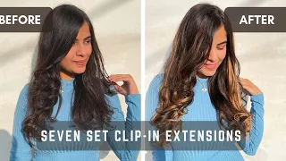 HOW TO MAKE 7 SET CLIP-IN EXTENSIONS BLEND NATURALLY| 100% Human Hair | The Shell Hair