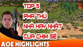 Top 5 Pha "Thủ Nhà" đẳng cấp tạo nên thương hiệu Chim Sẻ Đi Nắng | AoE Highlight