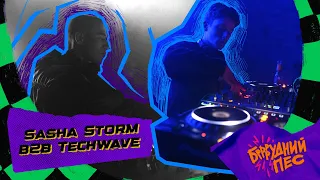 Sasha Storm b2b Techwave live performance. Brudniy Pes Festival. KELLER STAGE. 4К