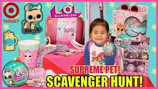 LOL SURPRISE SUPREME PET SCAVENGER HUNT at TARGET! + Unboxing LUCKY LUXE!