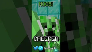 NOOB vs PRO vs DREAM en MINECRAFT😨 #shorts  #minecraft