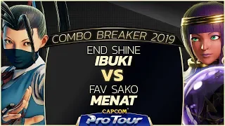 END Shine (Ibuki) vs FAV Sako (Menat) - Combo Breaker 2019 Top 96 - CPT 2019