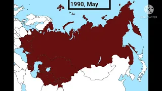 Collapse of the USSR/Soviet Union (Every Month)