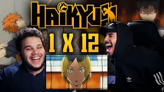 REACTION | "Haikyuu!! 1x12" - CATS VS CROWS