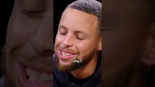 Steph Curry's reaction to every wing on Hot Ones 😳