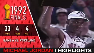 Michael Jordan 1992 NBA Finals Game 6 Full Highlights!