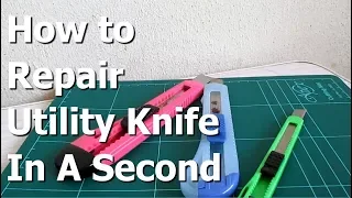 How to Repair stationary utility cutter knife and Change Cutter Blade Refill