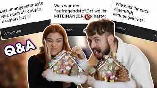 Couple Q&A und LEBKUCHENHAUS bauen 😍 Hochzeit? Aufregendster Ort wo wir S*x hatten?..| stineundmarc