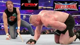 Brock Lesnar Vs Dean Ambrose Wwe - Wrestlemania 32 Full Match HD