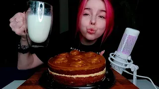 Торт Мирель мукбанг/ответы на вопросы/mukbang