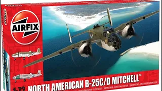 Unboxing: NORTH AMERICAN B25 C/D MITCHELL scala 1/72 AIRFIX