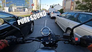 Cruising through Vienna | Moto Guzzi V7 850ccm 2021 | PURE SOUND | Mistral Exhaust