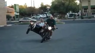 Ural Russian Sidecar Motorcycle Flying the Chair