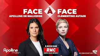 🔴 DIRECT - L'intégrale de l'interview de Clémentine Autain sur RMC