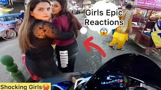 Girls Reaction😱on SuperBike cute GIRL 👧 Angry on BMW S1000RR Sound🚀