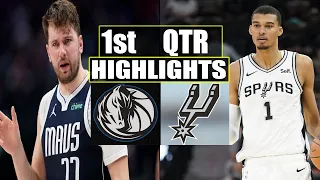 Dallas Mavericks vs San Antonio Spurs 1st QTR  Feb 14, 2024 Highlights | NBA Season