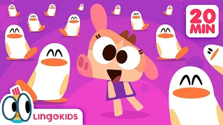 MOVE like a PENGUIN 🐧🕺 Dance Songs for Kids! | Lingokids