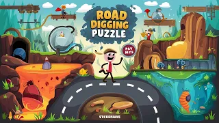 Road Digging Puzzle ((WEEGOON)) All Levels 01-30-Funny Stickman Puzzle Game@mgamessl