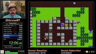 Dragon Warrior NES speedrun (no RNG manipulation)  in 5:44:34 by Arcus