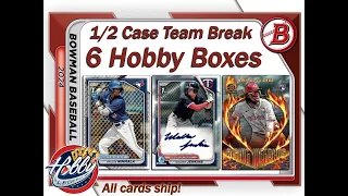 2024 BOWMAN 1/2 Case (6 HOBBY Box) Team Break #2 eBay 05/08/24