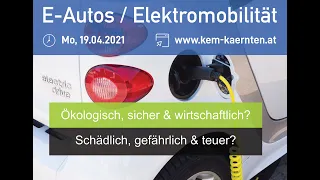 3. KEM Infoabend: Mythen und Fakten zu E-Autos /Elektromobilität