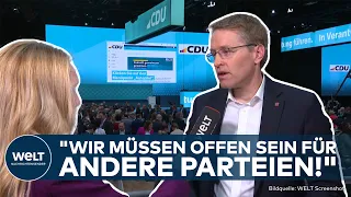 CDU-PARTEITAG BERLIN: Koalition mit den Grünen? Sicherheits- und Außenpolitik "viele Schnittmengen!"