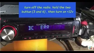 How to fix a kenwood radio in protect mode ~ the easy way ~