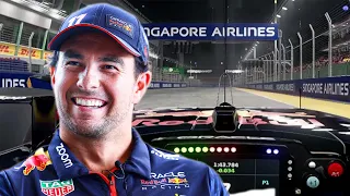Sergio Perez's Virtual Lap Around Singapore GP 🇸🇬⏱️
