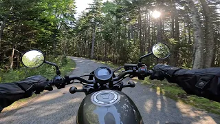 Blackwoods campground to Bar Harbor motorcycle ride pov (4k 60fps)