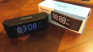 Tsumbay | Bluetooth Wireless Speakers | Alarm Clock | FM Radio | All In One