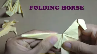 Instructions on how to fold a horse with wings