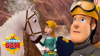 Sam and the Firefighter Team Save Horses | Fireman Sam | Cartoons for Kids | WildBrain Little Jobs