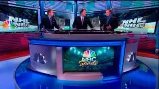 Mike Milbury and Jeremy Roenick call out Sidney Crosby for the Soft Play and Dive