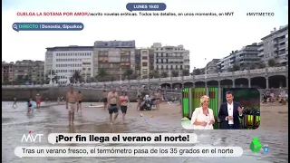 Las bromas de Iñaki López y Cristina Pardo sobre el verano en Euskadi - Más Vale Tarde